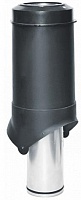 Выход вентиляции Krovent Pipe-VT 125is/700 черный (RAL 9005), 4 шт./уп.